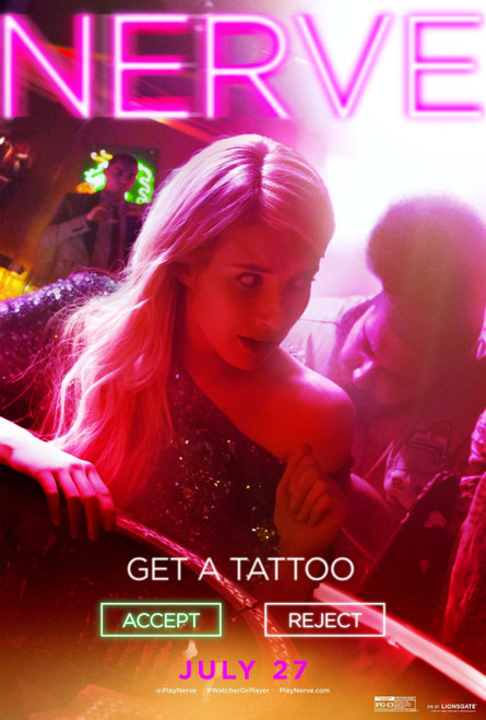 Nerve (2016)_14 Poster Canvas Movie Film Print A0 A1 A2 A3 A4 A5 A6 Art Wall Dec