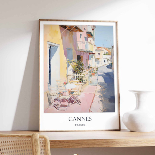 3_Cannes Poster, France Poster, Riviera Poster, French Poster, European Poster,