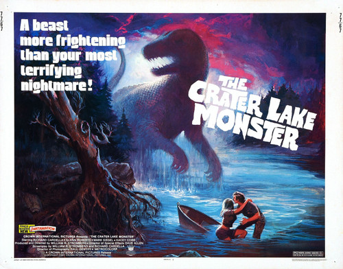 Crater Lake Monster 02 Poster Canvas Print Art Painting Decor Reprint wall A0 A1