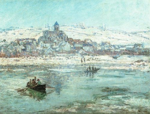 Monet- Vetheuil in Winter Poster Canvas Movie Film Print A0 A1 A2 A3 A4 A5 A6 Ar