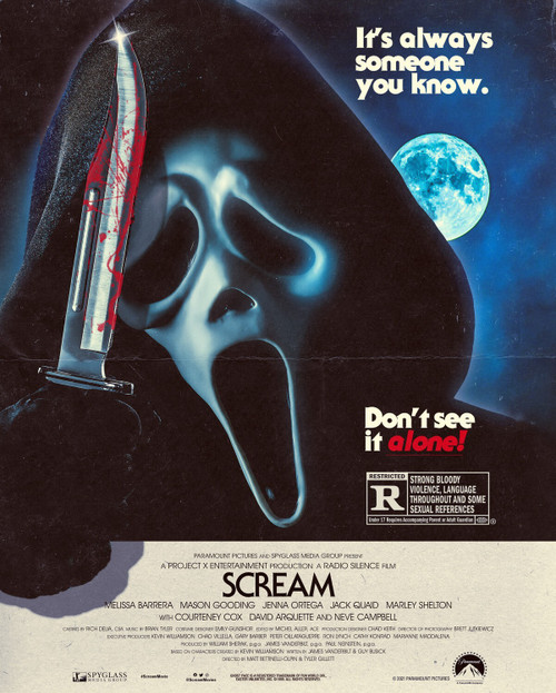 The Scream 2022 21 Poster Canvas Movie Film Print A0 A1 A2 A3 A4 A5 A6 Art Wall