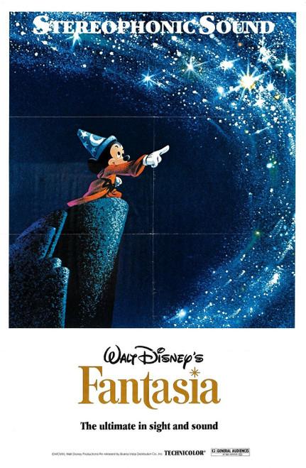 Fantasia (1940)_6 Movie Film Poster Canvas iconic design