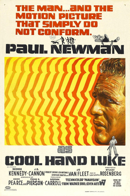 Cool Hand Luke (1967)_3 Movie Film Poster Canvas iconic design