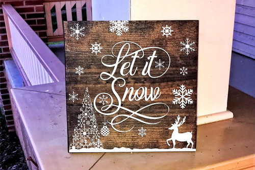 Let it Snow Preview Poster Canvas Movie Film Print A0 A1 A2 A3 A4 A5 A6 Art Wall