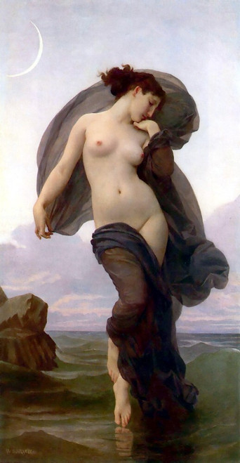 Bouguereau_Evening_Mood Poster Canvas Movie Film Print A0 A1 A2 A3 A4 A5 A6 Art