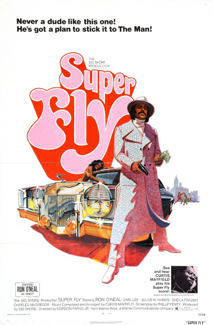 Super Fly 01 Poster Canvas Movie Film Print A0 A1 A2 A3 A4 A5 A6 Art Wall Decora