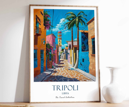 8_Tripoli Print, Tripoli Travel Poster, Middle East Travel Print, Islamic Decor,