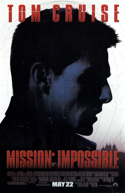 Mission Impossible- Us 1996 Poster Canvas Movie Film Print A0 A1 A2 A3 A4 A5 A6