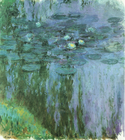 Monet- Water-Lilies(15) Poster Canvas Movie Film Print A0 A1 A2 A3 A4 A5 A6 Art