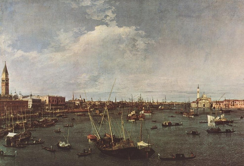 Canaletto_Bacino_di_San_Marco_(St_Mark-s_Basin) Poster Canvas Movie Film Print A