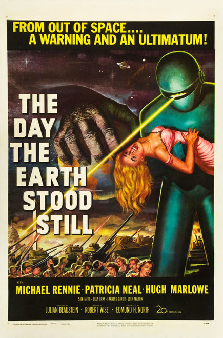 022-the-day-the-earth-stood-still-theredlist Poster Canvas Movie Film Print A0 A