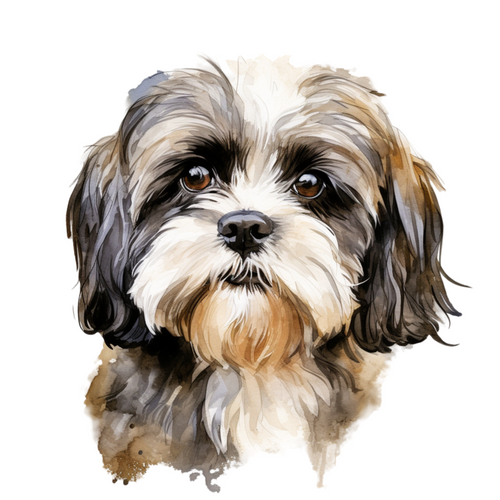 Shih Tzu (1) Poster Canvas Movie Film Print A0 A1 A2 A3 A4 A5 A6 Art Wall Decora
