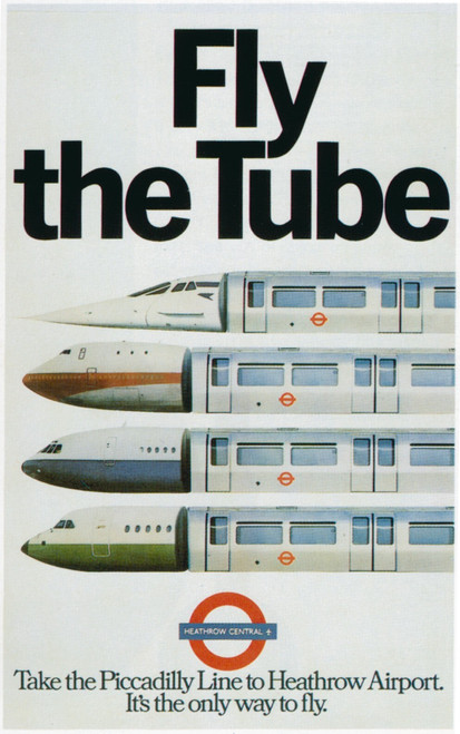 1977-Fly the Tube Art Gallery Poster Canvas Print Wall Decoration A0 A1 A2 A3 A4