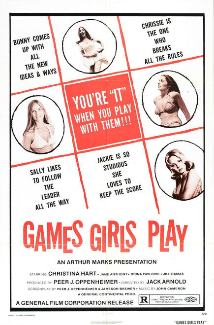 Games Girls Play 01 Poster Canvas Movie Film Print A0 A1 A2 A3 A4 A5 A6 Art Wall