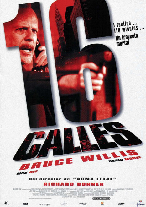 16 Blocks (2006)_5 Movie Film Poster Canvas iconic design