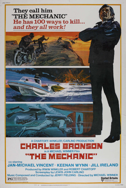 The Mechanic (1972)_2 Poster Canvas Movie Film Print A0 A1 A2 A3 A4 A5 A6 Art Wa