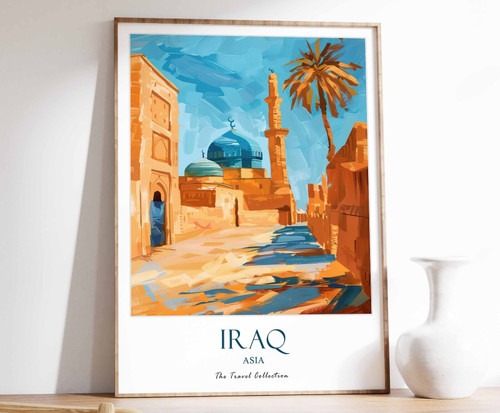 8_Iraq Print, Iraq Travel Poster, Middle East Travel Print, Islamic Decor, Gift