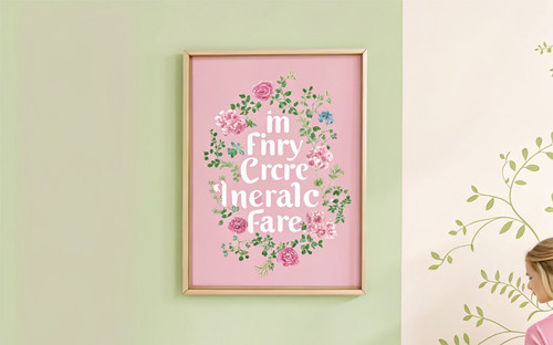 In My Fairytale Era Coquette Quote Colourful Art Print - Unframed A6 A5 A4 A3 A2