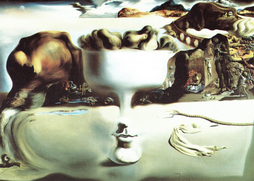 Salvador Dali - Apparition of Face and Fruit dish on a Beach 1938 Dali Version 2