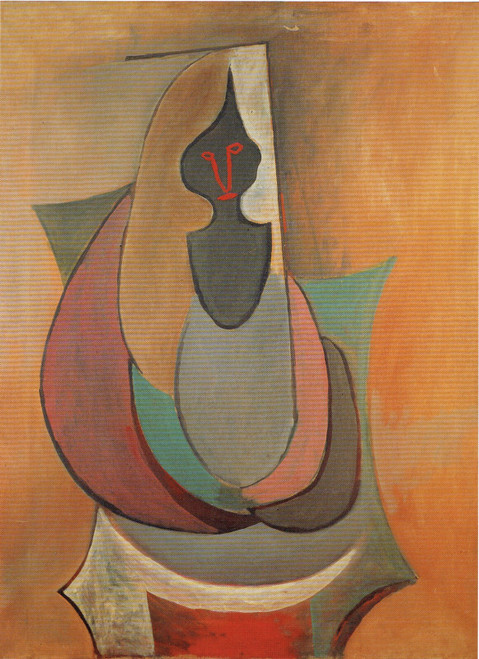 Pablo Picasso - Seated Woman 1917 (2) Poster Canvas Movie Film Print A0 A1 A2 A3