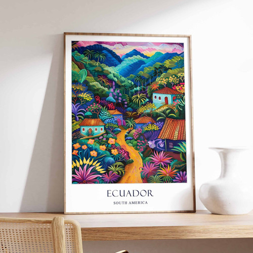 2_Ecuador Poster, Home Decor, Ecuador Wall Art, South American Travel Poster, Ga