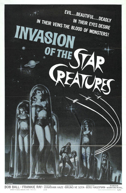 Invasion Of Star Creatures 01 Poster Canvas Movie Film Print A0 A1 A2 A3 A4 A5 A