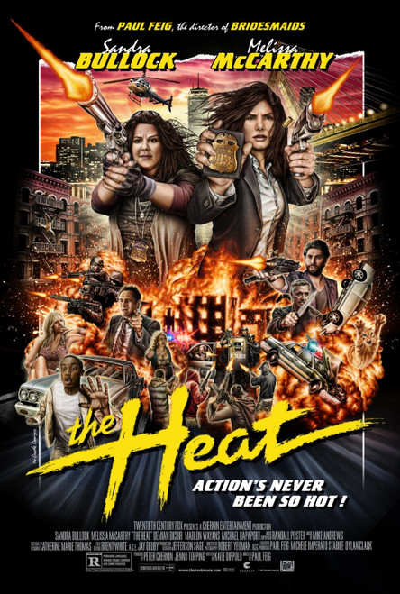 The Heat (2013)_4 Poster Canvas Movie Film Print A0 A1 A2 A3 A4 A5 A6 Art Wall D
