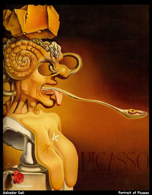 salvador-dali--portrait-of-picasso_11019597196_o(1) Poster Canvas Movie Film Pri