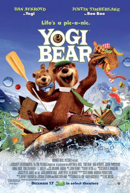 Yogi Bear (2010)_5 Poster Canvas Movie Film Print A0 A1 A2 A3 A4 A5 A6 Art Wall