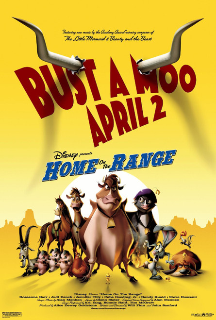Home on the Range (2004)_1 Movie Film Poster Canvas iconic design
