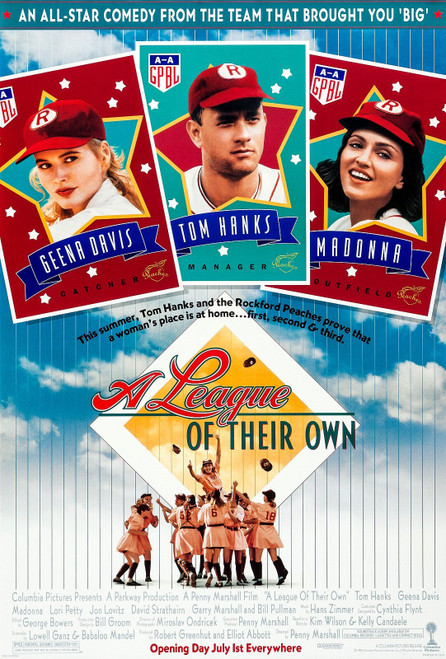 A League of Their Own (1992)_2 Movie Film Poster Canvas iconic design