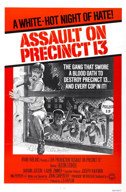 Assault On Precinct 13 01 Poster Canvas Movie Film Print A0 A1 A2 A3 A4 A5 A6 Ar