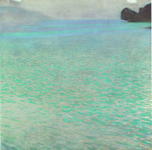 Gustav Klimt - On Lake Attersee 1900 Poster Canvas Movie Film Print A0 A1 A2 A3