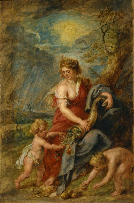 Peter_Paul_Rubens_-_Abundance_(Abundantia)_-_Google_Art_Project Poster Canvas Mo