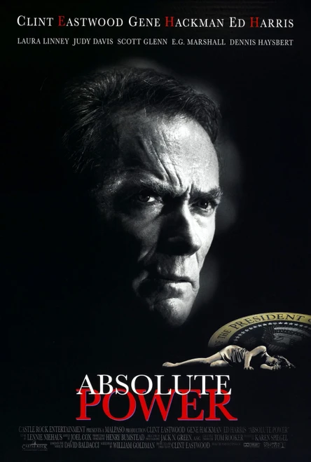 Absolute Power 1997 Movie Film Poster Canvas iconic design