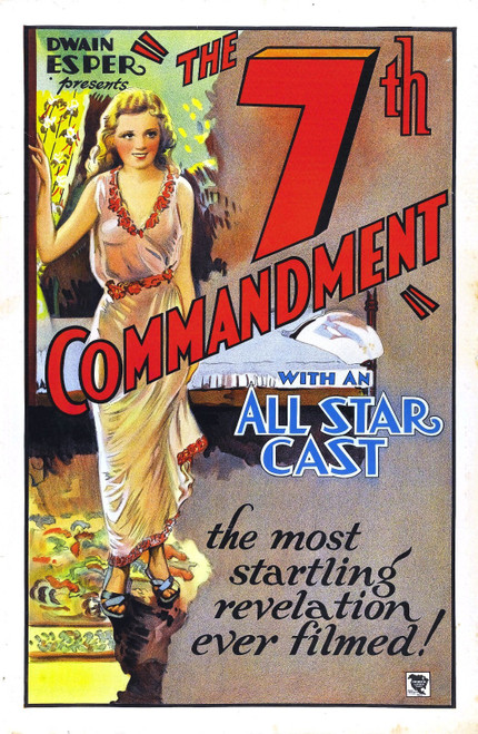 7th Commandment 01 Poster Canvas Movie Film Print A0 A1 A2 A3 A4 A5 A6 Art Wall