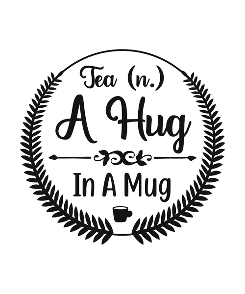 Tea (n.) – a hug in a mug-01 Poster Canvas Movie Film Print A0 A1 A2 A3 A4 A5 A6