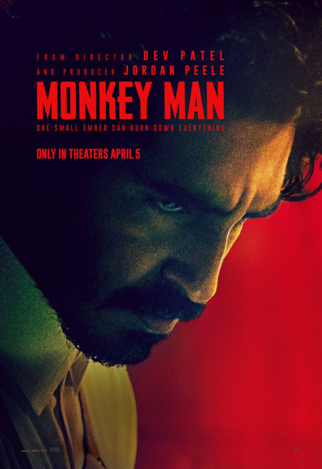 Monkey Man (2024)_2 Poster Canvas Movie Film Print A0 A1 A2 A3 A4 A5 A6 Art Wall
