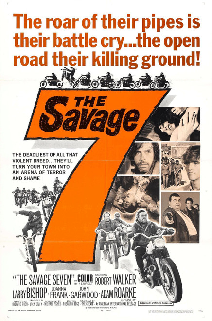 Savage Seven 01 Poster Canvas Movie Film Print A0 A1 A2 A3 A4 A5 A6 Art Wall Dec