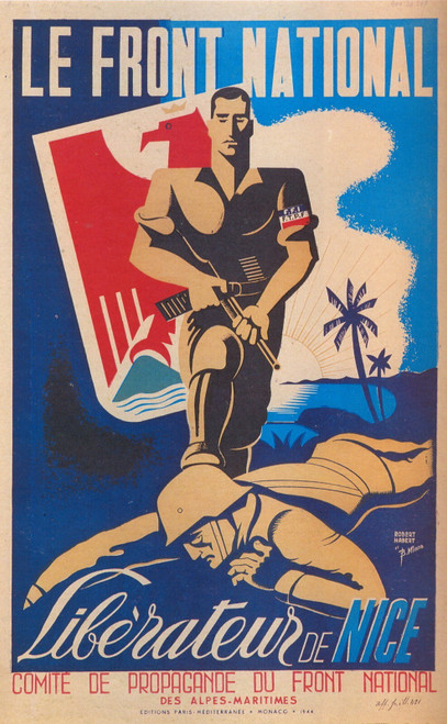 1944 Habert et Minne Le Front National (communiste), libérateur de Nice, Post