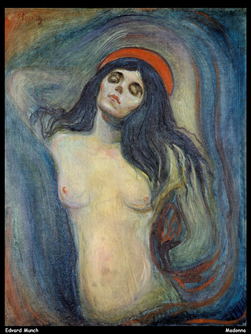 edvard-munch---madonna-1894_13836616754_o(1) Poster Canvas Print Art Painting De