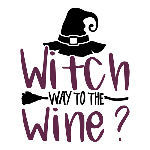 Witch Way To The Wine Poster Canvas Movie Film Print A0 A1 A2 A3 A4 A5 A6 Art Wa