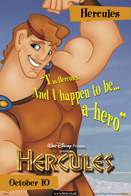 Hercules (1997)_10 Movie Film Poster Canvas iconic design