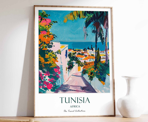 5_Tunisia Print, Tunisia Travel Poster, Tunisia Travel Print, Islamic Decor, Gif
