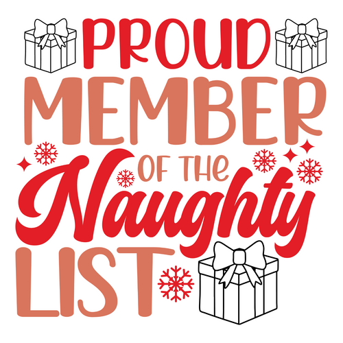 Proud member of the naughty list-01 Poster Canvas Movie Film Print A0 A1 A2 A3 A