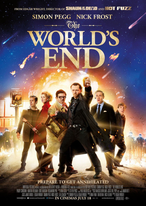 the world's end 2 Poster Canvas Movie Film Print A0 A1 A2 A3 A4 A5 A6 Art Wall D