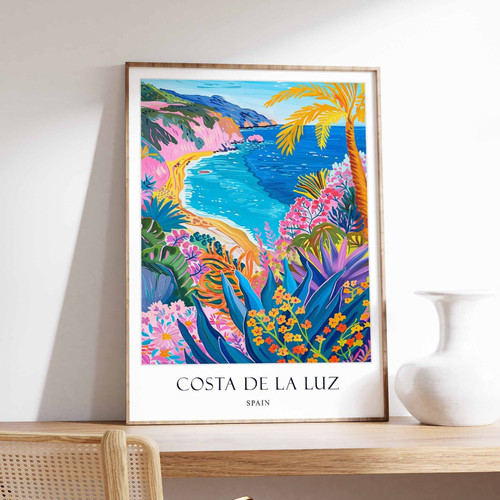 5_Costa De La Luz Poster, Spain Poster, European Poster, Coastal Decor, Costa De