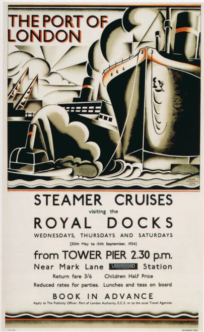 1934-Steamer Cruises Art Gallery Poster Canvas Print Wall Decoration A0 A1 A2 A3