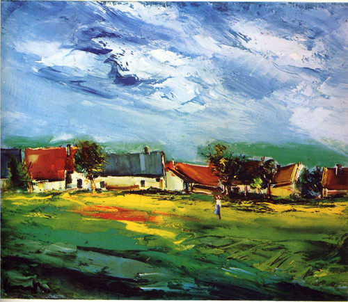 Maurice de Vlaminck - Painting nr 150 Poster Canvas Movie Film Print A0 A1 A2 A3
