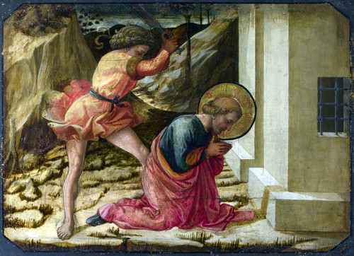 LIPPI, Fra Filippo - Beheading of Saint James the Great - Predella Panel Art Gal